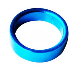 Anodized aluminum tube spacer