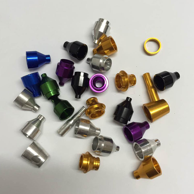 colorful anodized cnc machining lathe part