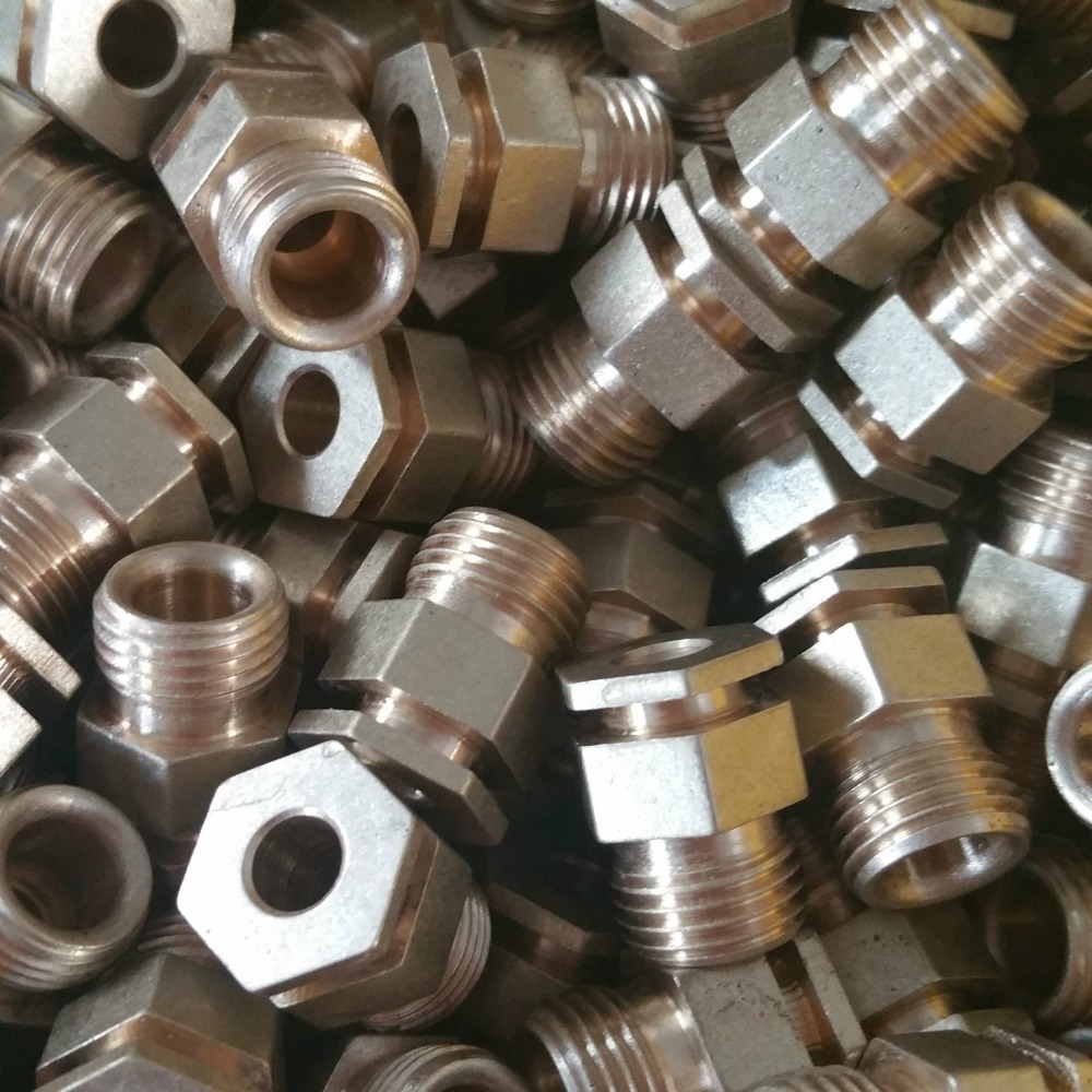 cnc machining brass fastener nut screws